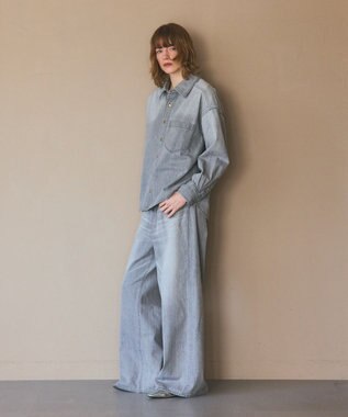 GRACE CONTINENTAL 10ozムラ糸デニムシャツ グレー