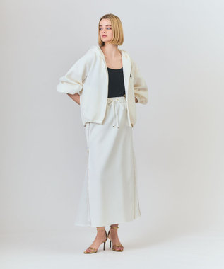 GRACE CONTINENTAL エンブレムフーディ ホワイト