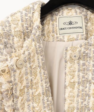 ラメツイードコート / GRACE CONTINENTAL | GRACE CONTINENTAL