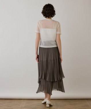 GRACE CONTINENTAL ブライトシアーニットトップ ホワイト