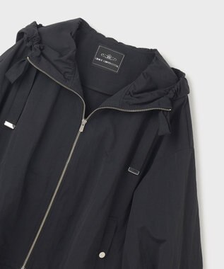 GRACE CONTINENTAL ナイロンバルーンフードジャケット ブラック