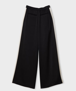 GRACE CONTINENTAL サテンラインイージーパンツ ブラック