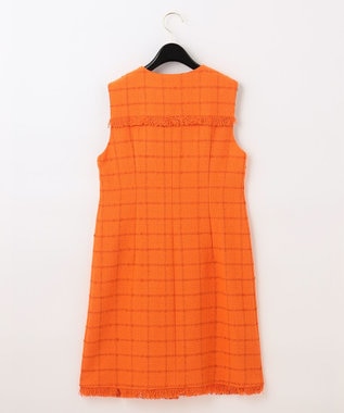 GRACE CONTINENTAL ツイードミニワンピース オレンジ