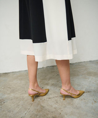 GRACE CONTINENTAL バイカラーフレームドレス ブラック