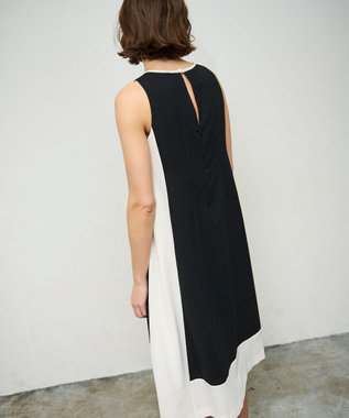 GRACE CONTINENTAL バイカラーフレームドレス ブラック