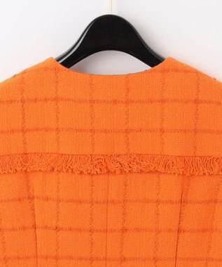 GRACE CONTINENTAL ツイードミニワンピース オレンジ