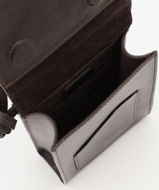 GRACE CONTINENTAL Flap mini Bag ダークブラウン