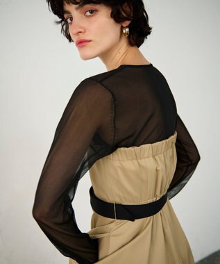 GRACE CONTINENTAL トレンチジャンパースカート ベージュ