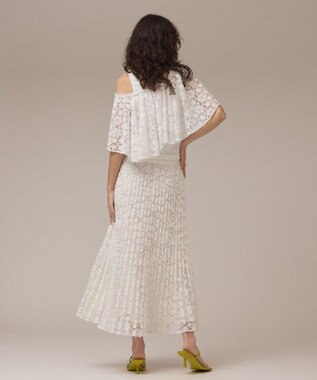 GRACE CONTINENTAL レースケープカットトップ ホワイト