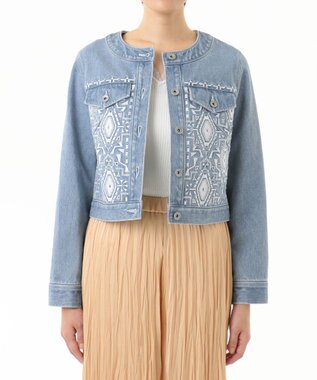 カットワークノーカラーgジャン Grace Continental Grace Continental グレースコンチネンタル 通販