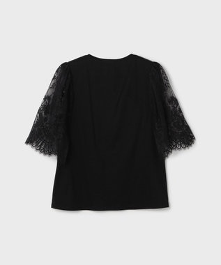 GRACE CONTINENTAL レースフレアカットトップ ブラック