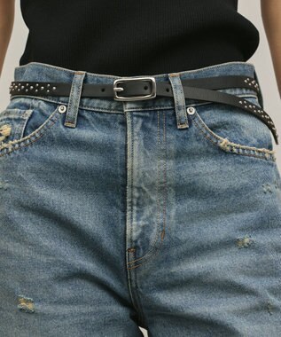 GRACE CONTINENTAL LEFIJE スタッズベルト ブラック