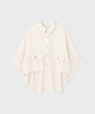 GRACE CONTINENTAL ハーフスリーブルーズシャツ キナリ