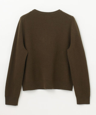 GRACE CONTINENTAL エンブレム刺繍ニットトップ カーキ