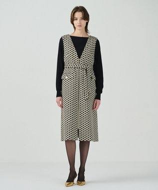 GRACE CONTINENTAL キカジャガードラメドレス ゴールド