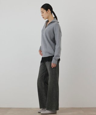 GRACE CONTINENTAL スムースニットトップ　 グレー