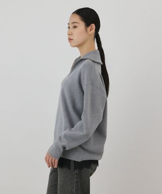 GRACE CONTINENTAL スムースニットトップ　 グレー