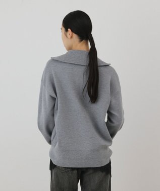 GRACE CONTINENTAL スムースニットトップ　 グレー