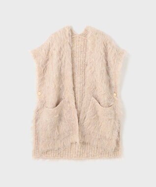 GRACE CONTINENTAL 起毛ニットベスト ベージュ