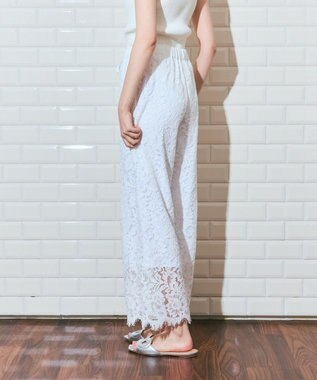 GRACE CONTINENTAL レースイージーパンツ ホワイト