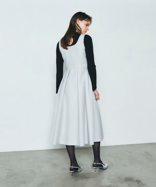 GRACE CONTINENTAL ツイルタックワンピース ライトグリーン