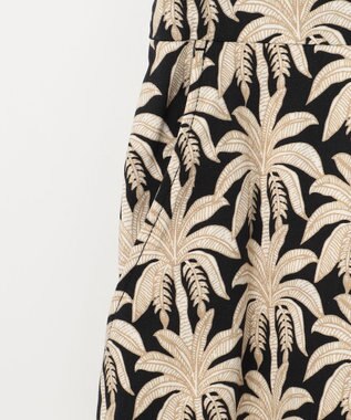 GRACE CONTINENTAL パームモチーフシャツワンピース ブラック