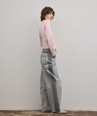 GRACE CONTINENTAL レイヤード風ニットカーディガン ピンク