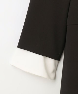 GRACE CONTINENTAL ダブルクロスドレス バイカラー