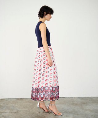 GRACE CONTINENTAL マリンニットワンピース ネイビー