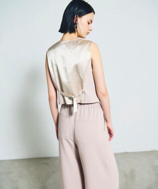 GRACE CONTINENTAL トリアセショートジレ ベージュ