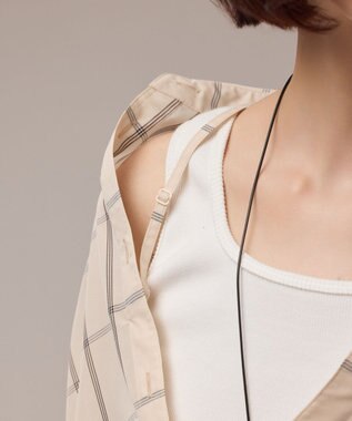 GRACE CONTINENTAL オーガン2WAYシャツ ベージュ