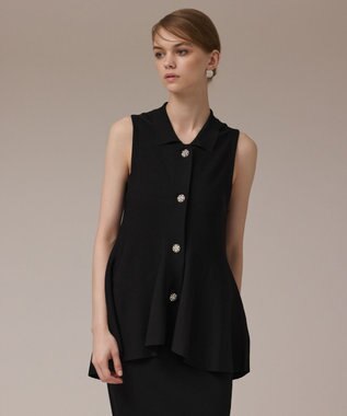 GRACE CONTINENTAL ビジューニットベスト