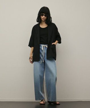 GRACE CONTINENTAL ドルマンテーラードジャケット ブラック