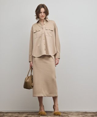 GRACE CONTINENTAL TOV MOU BAG S ブラウン