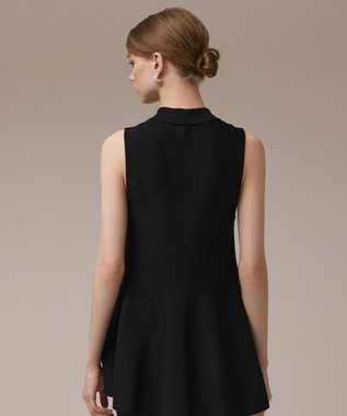 GRACE CONTINENTAL ビジューニットベスト ブラック