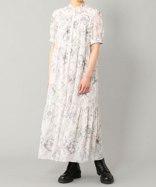 モノトーンフラワープリントワンピース Grace Continental Grace Continental グレースコンチネンタル 通販