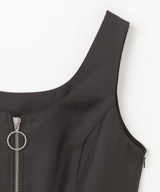 GRACE CONTINENTAL ツイルタックワンピース ブラック