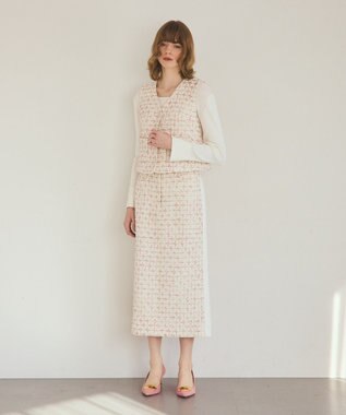 GRACE CONTINENTAL 綿カシミヤインナートップ ホワイト