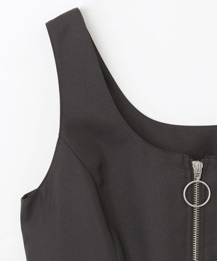 GRACE CONTINENTAL ツイルタックワンピース ブラック