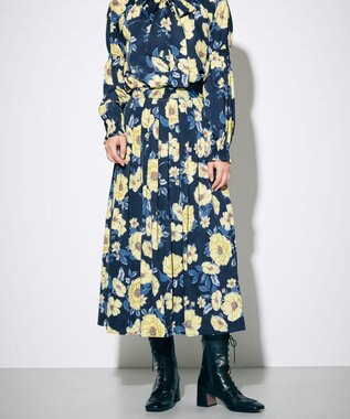 Grace Class グレースクラス チーター プリント プリーツ スカート フォイルラインプリーツスカート / GRACE CONTINENTAL | GRACE