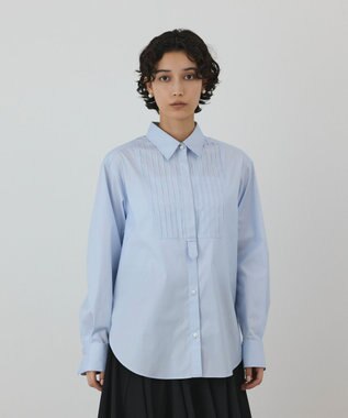 GRACE CONTINENTAL ピンタックドレスシャツ
