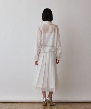 GRACE CONTINENTAL ブライトメッシュブルゾン ホワイト