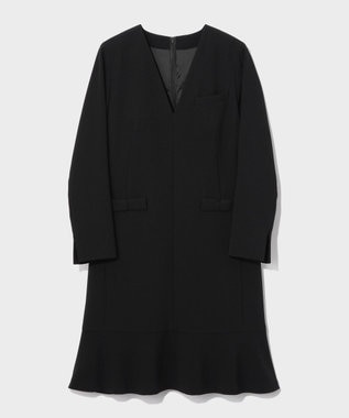 GRACE CONTINENTAL ダブルクロスドレス ブラック