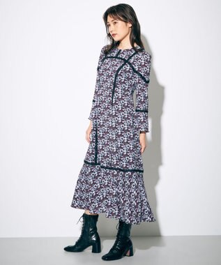 小花パッチレース切替ワンピース Grace Continental Grace Continental グレースコンチネンタル 通販