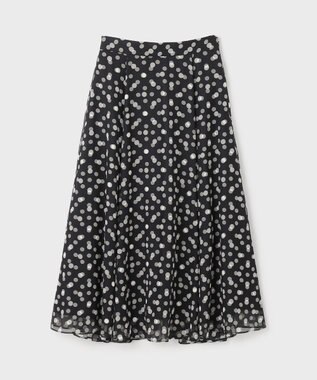 GRACE CONTINENTAL ドットオパールスカート ブラック