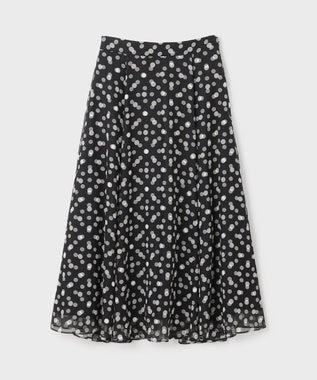 GRACE CONTINENTAL ドットオパールスカート ブラック
