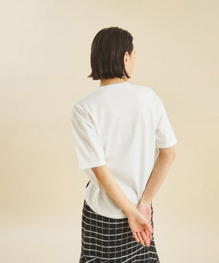 GRACE CONTINENTAL レコードプリントTシャツ ピンク