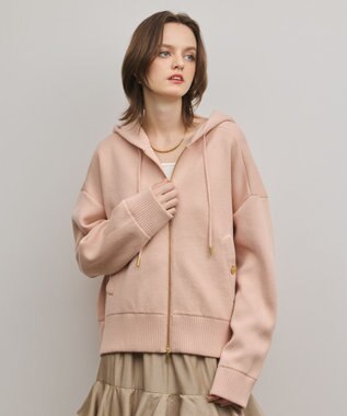 GRACE CONTINENTAL フォルムニットパーカー