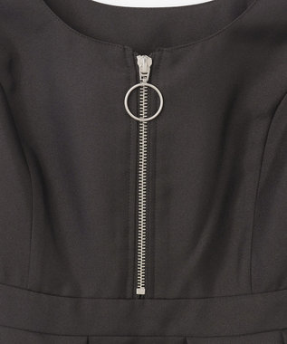 GRACE CONTINENTAL ツイルタックワンピース ブラック