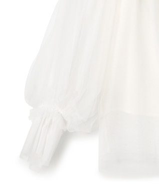 GRACE CONTINENTAL チュール2WAYトップ ホワイト